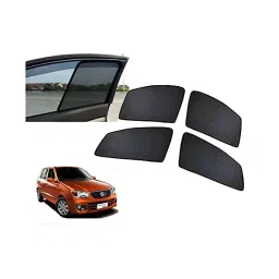 Auto Pearl Black Window Plug-in Half Car Curtains for Maruti Suzuki Alto K10 (Set of 4 Pcs)-picture-2