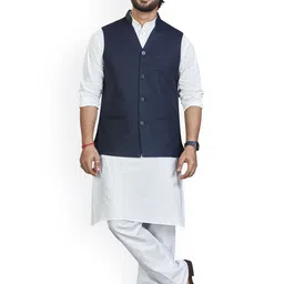 Authentics Woven Nehru Jacket image 5