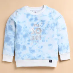 giniekids Full Sleeves I Am So Good Text Printed Sweatshirt - Blue-picture-12