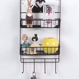 COZY VIBES 2 Layer Multipurpose Kitchen Bathroom Shelf Wall Holder Storage Rack Bathroom Rack Refrigerator Broadside Storage Box Strong Magic Sticker Shower Rack Shelf -PACK OF 1-COLOR MAY VARY-picture-13