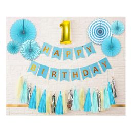Bubble Trouble Combo First Birthday Kit Blue - 9 Pieces-image-63