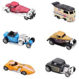 Magicwand Die-Cast 1:64 Scale Pack of 6 Vintage Car Collectors Free Wheel Set Multi-Colored-image-11
