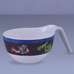 Servewell Maggie Bowl with Spoon and Fork Avengers Theme - Multicolour image 2