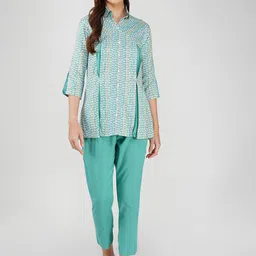 Bindigasm Printed Shirt With Trouser Co-Ords-picture-38