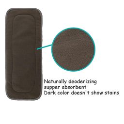 AEREX Reusable Black Inserts Pads for Diapers Bamboo Charcoal Inserts Liners Natures Cloth Diaper Liner Wet Free Booster Inserts Nappy Inserts for Baby Cloth Diapers (Pack of 3) image 5