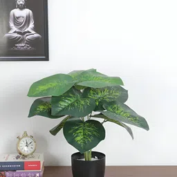 ARICK DECOR Green 1 Pieces Diffenbachia Artificial Plant With Pot-image-46