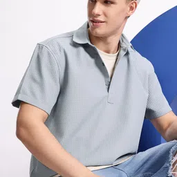 Aeropostale Opaque Self Design Textured Casual Shirt-image-74