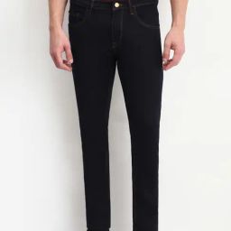 Allen Solly Navy Cotton Slim Fit Jeans-picture-39