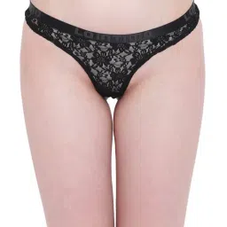 La Intimo Black Lace Bikini Panty-image-2