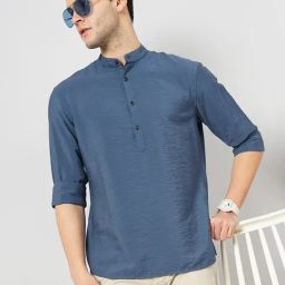 celio celio* Steel Blue Regular Fit Shirt-picture-43