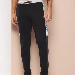 Alcis Black Printed Regular Fit Printed Track Pant-image-68