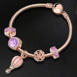 Peora Gold Plated Cubic Zirconia Studded Fancy Charm Bracelet-image-40