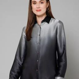 PURYS Grey Color-Block Shirt-4