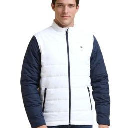 Allen Solly White Regular Fit Quilted Jacket-image-45