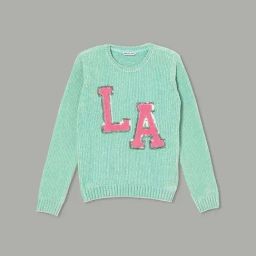 Fame Forever by Lifestyle Kids Green Patch Regular Fit Sweater-image-47