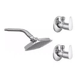 Fastgear Fusion Faucet Set with Shower Stainless Steel Chrome Finish Silver, FG2368 ( Pack of 3)-image-99