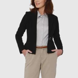 Vero Moda Black Regular Fit Blazer-image-61
