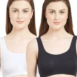 Soie Multicolor Non Wired Non Padded Beginners Bra (Pack Of 2)-picture-15
