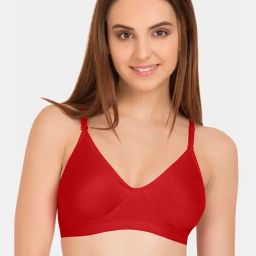Tweens Red Non Wired Non Padded T-Shirt Bra-image-49