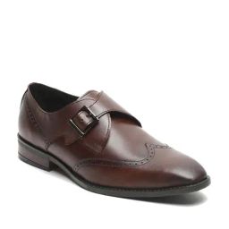 Teakwood Leathers Men's Brown Monk Shoes-picture-7