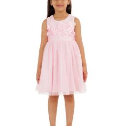 KidsDew Kids Pink Applique Dress-image-94