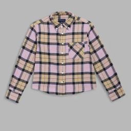 GANT Purple & Black Checks Full Sleeves Shirt-image-54