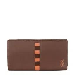 Baggit Brown Solid Bi-Fold Wallet for Women-15