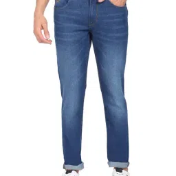 U.S. Polo Assn. Blue Cotton Slim Fit Jeans-picture-30