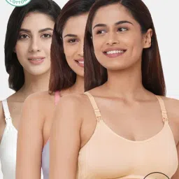 Inner Sense Multicolor Full Coverage Maternity Bra - Pack of 3-picture-20