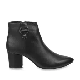 Mochi Women's Black Casual Booties-image-69