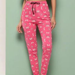 Leading Lady Rani Pink Cotton Printed Pyjamas-image-3