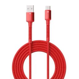 Portronics Konnect X Unbreakable Nylon Braided USB A to Type C Cable with 6Amp Output (Red)-17