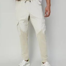 Bossini Beige Cotton Regular Fit Printed Joggers-image-6