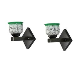1ST TIME Green & White Solid Glass Traditional Cylinder Wall Lamps Wall Lamps-picture-33