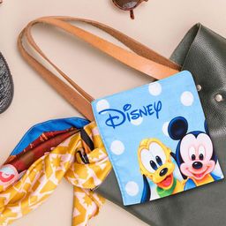 Kuber Industries Blue Pack Of 6 Disney Team Handkerchiefs For Boys & Girls-78