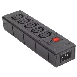 BULGIN LIMITED POWER OUTLET, IEC, 5WAY, 10A, EMI FILTER, PXD301/550/01/1-47