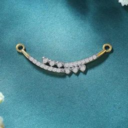 P.N.Gadgil Jewellers Cluster Heart Yellow Gold & Diamond Tanmaniya Mangalsutra For Women-image-62
