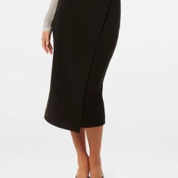 Forever New Camilla Crepe Midi Skirt-10
