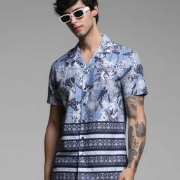 Jack & Jones Open Air Cotton Comfort Fit Placement Print Shirts-image-25