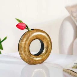 Nestasia Gold Donut Resin Flower Vase-image-95