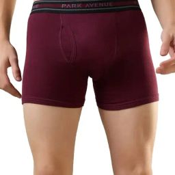 Park Avenue Maroon Pure Cotton Regular Fit Solid Trunks-picture-41