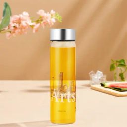 Borosil Artisan Series Transparent Glass Water Bottle 550ml-35