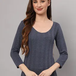 Boleem Women Striped Thermal Tops-picture-53