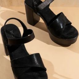 Inc.5 Women's Black Ankle Strap Sandals-image-30