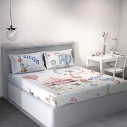 DDECOR Live beautiful Red Cotton Graphic 145 TC Double Flat Bedsheet with 2 Pillow Covers-image-26