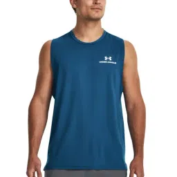 Under Armour Blue Loose Fit Tank Tee-picture-30