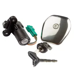 Deutsche Ignition Lock Kit for Bajaj Discover 135 (N/M) Consisting of Ignition Cum Steering Lock , Petrol Tank Lock & Tool Box Lock, DEUS-0438N-34