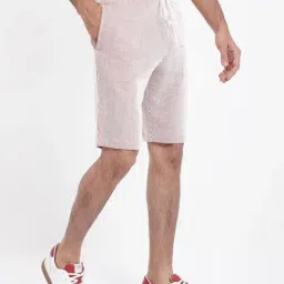 Rare Rabbit Rust Regular Fit Stripes Shorts image 3