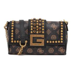 Guess Brown Logo Multi Printed Bling Mini Crossbody Bag-image-43