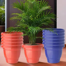 Kuber Industries Pack Of 12 Red & Blue Planters image 1